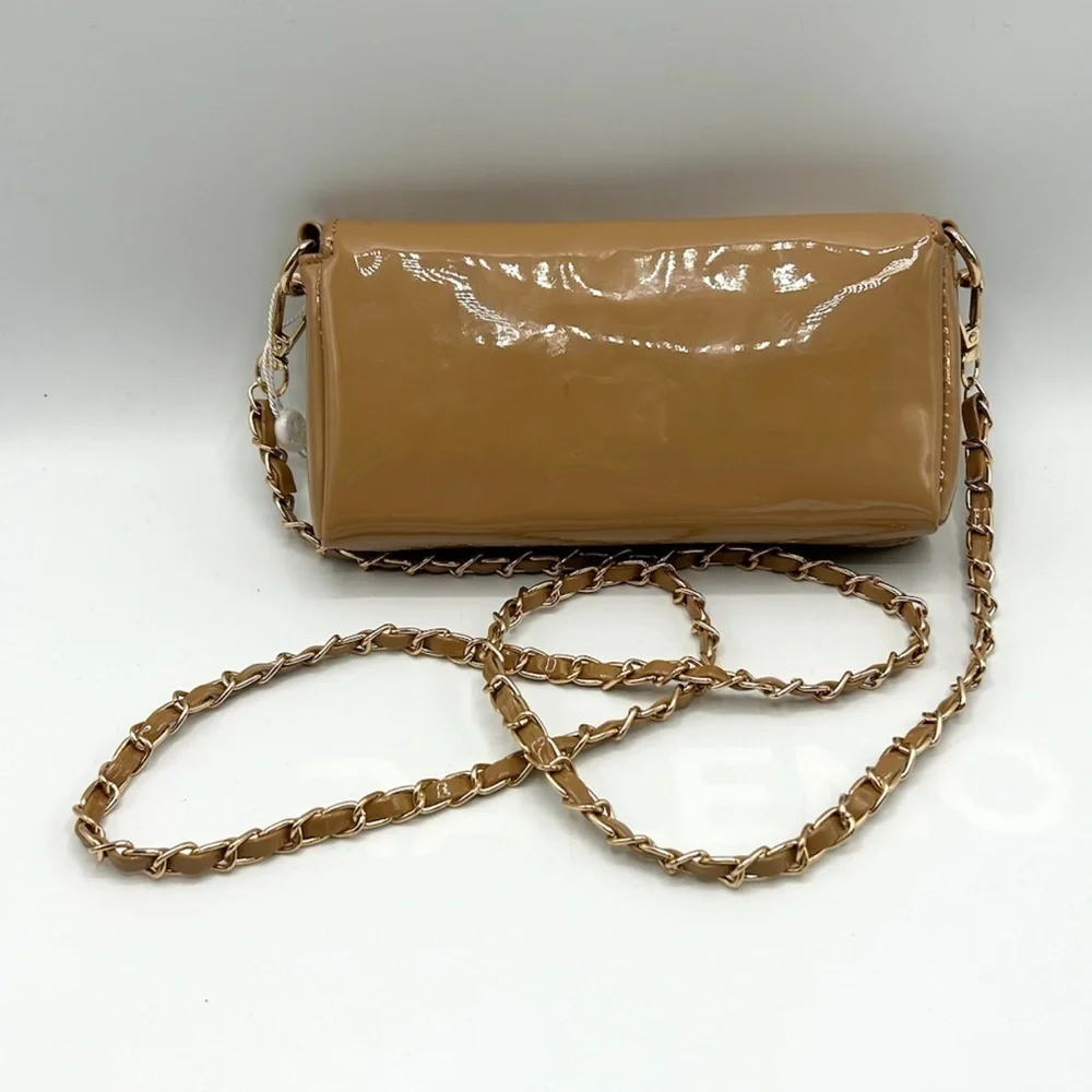 Elegant Tan Chain Strap Bag - Picture 3 of 3